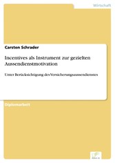 Incentives als Instrument zur gezielten Aussendienstmotivation