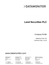 Company Profile Financial Services: Land Securities PLC