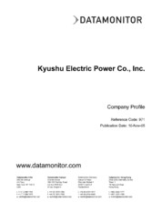 Company Profile Energy: Kyushu Electric Power Co., Inc.