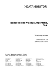 Company Profile Financial Services: Banco Bilbao Vizcaya Argentaria, S.A.