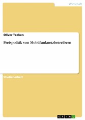 Preispolitik von Mobilfunknetzbetreibern