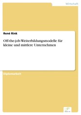 Off-the-job-Weiterbildungsmodelle für kleine und mittlere Unternehmen