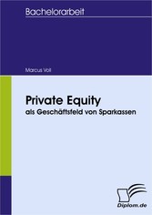 Private Equity als Geschäftsfeld von Sparkassen