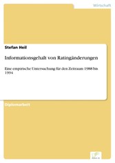 Informationsgehalt von Ratingänderungen