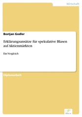 Erklärungsansätze für spekulative Blasen auf Aktienmärkten