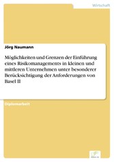 Möglichkeiten und Grenzen der Einführung eines Risikomanagements in kleinen und mittleren Unternehmen unter besonderer Berücksichtigung der Anforderungen von Basel II