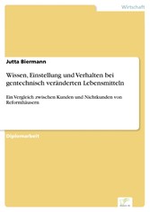 Wissen, Einstellung und Verhalten bei gentechnisch veränderten Lebensmitteln