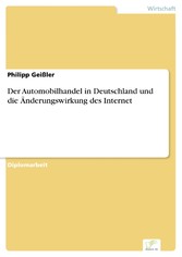 Der Automobilhandel in Deutschland und die Änderungswirkung des Internet