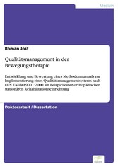 Qualitätsmanagement in der Bewegungstherapie