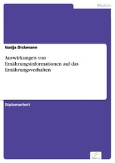 Auswirkungen von Ernährungsinformationen auf das Ernährungsverhalten