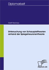 Untersuchung von Schauspieltheorien anhand der Spiegelneuronentheorie