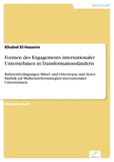 Formen des Engagements internationaler Unternehmen in Transformationsländern