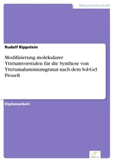 Modifizierung molekularer Yttriumvorstufen für die Synthese von Yttriumaluminiumgranat nach dem Sol-Gel Prozeß