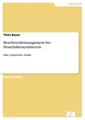 Beschwerdemanagement bei Pauschalreiseanbietern