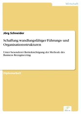 Schaffung wandlungsfähiger Führungs- und Organisationsstrukturen