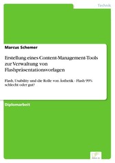 Erstellung eines Content-Management-Tools zur Verwaltung von Flashpräsentationsvorlagen