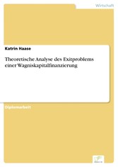 Theoretische Analyse des Exitproblems einer Wagniskapitalfinanzierung