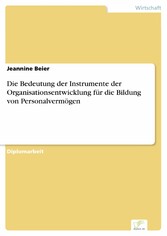 Die Bedeutung der Instrumente der Organisationsentwicklung für die Bildung von Personalvermögen