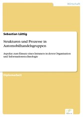 Strukturen und Prozesse in Automobilhandelsgruppen