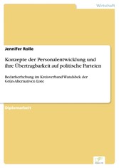 Konzepte der Personalentwicklung und ihre Übertragbarkeit auf politische Parteien