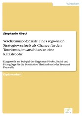 Wachstumspotenziale eines regionalen Strategiewechsels als Chance für den Tourismus, im Anschluss an eine Katastrophe