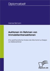 Auktionen im Rahmen von Immobilientransaktionen