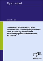 Steueroptimale Finanzierung einer ausländischen Tochterkapitalgesellschaft unter Ausnutzung ausländischer Finanzierungsgesellschaften in einem EU-Konzern