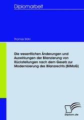 Die wesentlichen Änderungen und Auswirkungen der Bilanzierung von Rückstellungen nach dem Gesetz zur Modernisierung des Bilanzrechts (BilMoG)