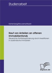 Kauf von Anteilen an offenen Immobilienfonds