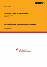 Die Durchführung von Due-Diligence-Prüfungen