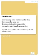 Entwicklung eines Konzeptes für den Einsatz des Internet als Kommunikationsinstrument im internationalen Standortmarketing