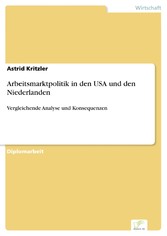 Arbeitsmarktpolitik in den USA und den Niederlanden