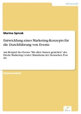 Entwicklung eines Marketing-Konzepts für die Durchführung von Events