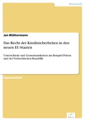 Das Recht der Kreditsicherheiten in den neuen EU-Staaten