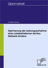 Optimierung der Leistungsaufnahme eines solarbetriebenen Ad-Hoc-Netzwerk-Knotens