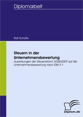 Steuern in der Unternehmensbewertung