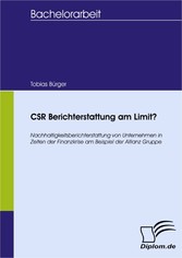 CSR Berichterstattung am Limit?