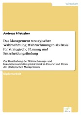 Das Management strategischer Wahrnehmung: Wahrnehmungen als Basis für strategische Planung und Entscheidungsfindung