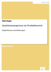 Qualitätsmanagement im Produktbereich