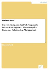 Untersuchung von Vertriebswegen im Private Banking unter Förderung des Customer-Relationship-Management