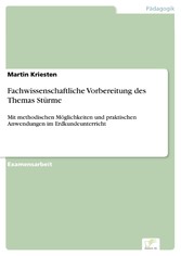 Fachwissenschaftliche Vorbereitung des Themas Stürme