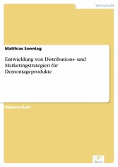 Entwicklung von Distributions- und Marketingstrategien für Demontageprodukte