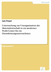 Untersuchung zur Umorganisation der Materialwirtschaft in ein modernes Profit-Center für ein Dienstleistungsunternehmen