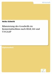 Bilanzierung des Goodwills im Konzernabschluss nach HGB, IAS und US-GAAP