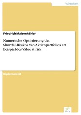 Numerische Optimierung des Shortfall-Risikos von Aktienportfolios am Beispiel des Value at risk