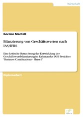 Bilanzierung von Geschäftswerten nach IAS/IFRS