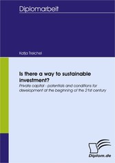 Is there a way to sustainable investment?