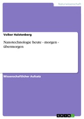 Nanotechnologie heute - morgen - übermorgen