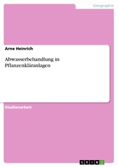 Abwasserbehandlung in Pflanzenkläranlagen