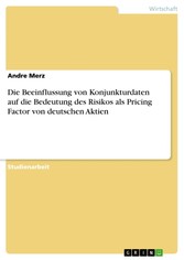 Die Beeinflussung von Konjunkturdaten auf die Bedeutung des Risikos als Pricing Factor von deutschen Aktien